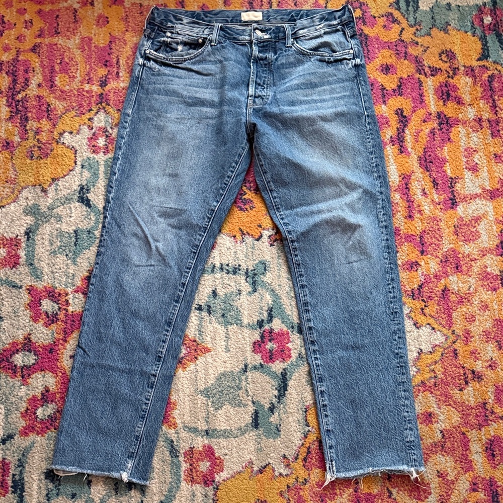 MOTHER Men Jeans Slim Blue Denim
